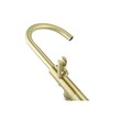 Elegant Kitchen and Bath Steven Brass Floor Mounted Tub Faucet in Brushed Gold
