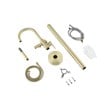 Elegant Kitchen and Bath Steven Brass Floor Mounted Tub Faucet in Brushed Gold