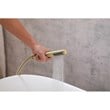 Elegant Kitchen and Bath Steven Brass Floor Mounted Tub Faucet in Brushed Gold