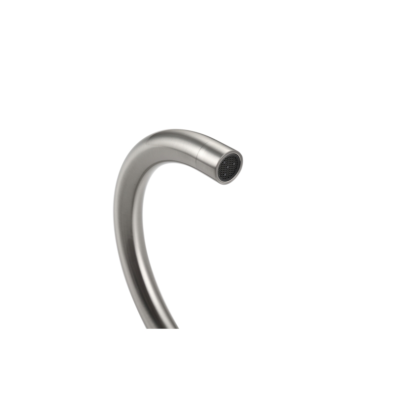 Elegant Kitchen and Bath Steven Brass Floor Mounted Tub Faucet in Brushed Nickel