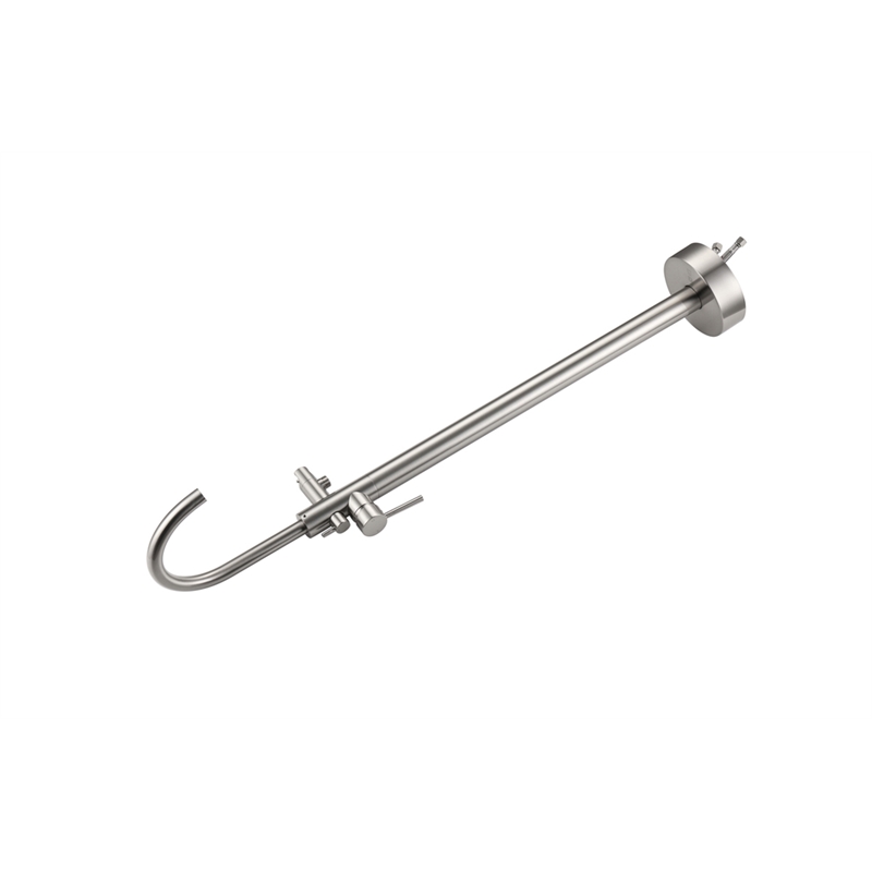 Elegant Kitchen and Bath Steven Brass Floor Mounted Tub Faucet in Brushed Nickel