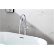 Elegant Kitchen and Bath Steven Brass Floor Mounted Tub Faucet in Chrome