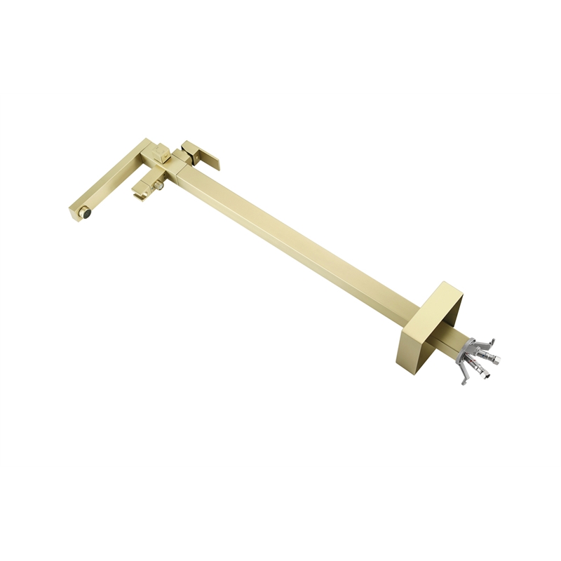 Elegant Kitchen and Bath Henry Brass Floor Mounted Tub Faucet in Brushed Gold