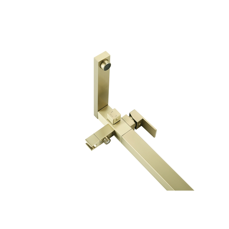 Elegant Kitchen and Bath Henry Brass Floor Mounted Tub Faucet in Brushed Gold