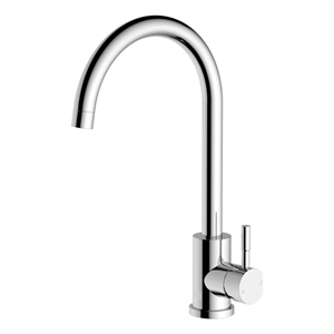 Elegant Kitchen and Bath Finn Stainless Steel Kitchen Faucet in Chrome