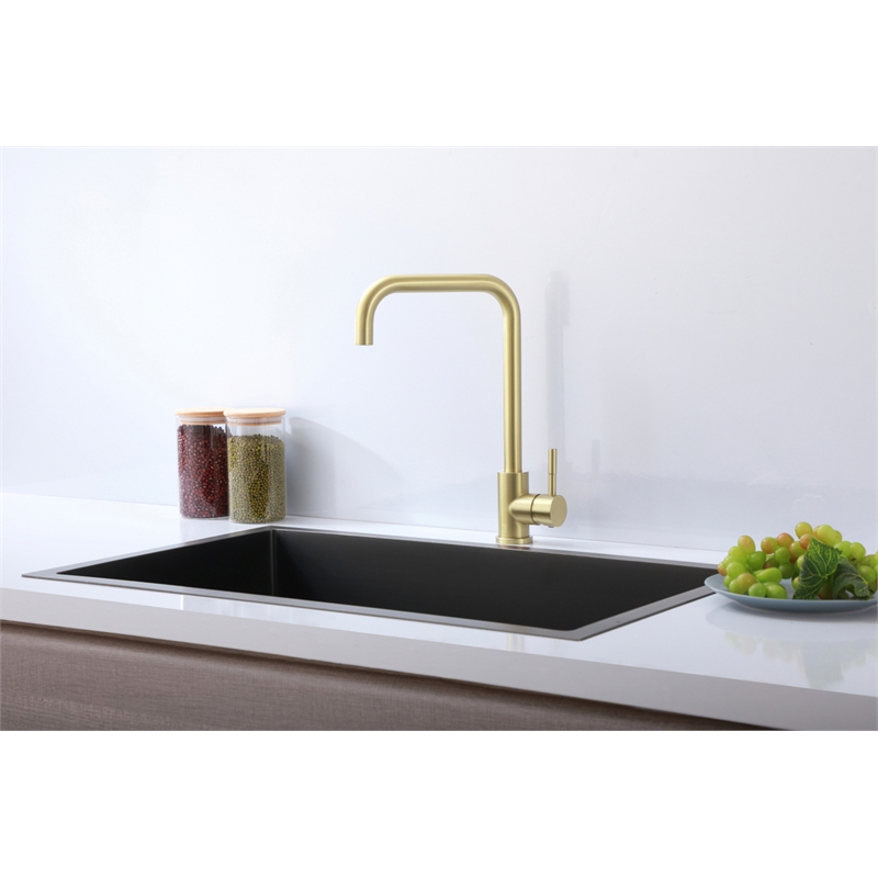 Elegant Kitchen and Bath Levi Stainless Steel Kitchen Faucet in Brushed Gold