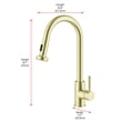 Elegant Kitchen and Bath Sem Stainless Steel Kitchen Faucet in Brushed Gold
