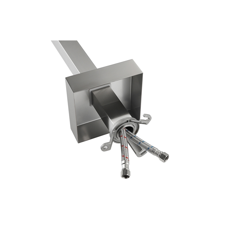 Elegant Kitchen and Bath Henry Brass Floor Mounted Tub Faucet in Brushed Nickel