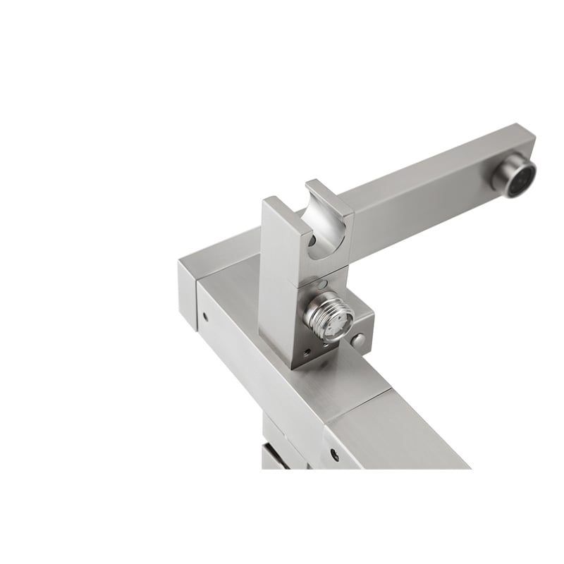 Elegant Kitchen and Bath Henry Brass Floor Mounted Tub Faucet in Brushed Nickel