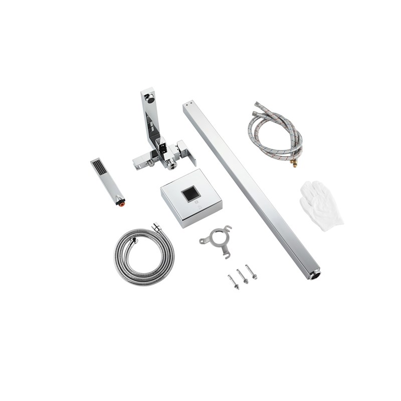 Elegant Kitchen and Bath Henry Brass Floor Mounted Tub Faucet in Chrome