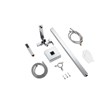 Elegant Kitchen and Bath Henry Brass Floor Mounted Tub Faucet in Chrome