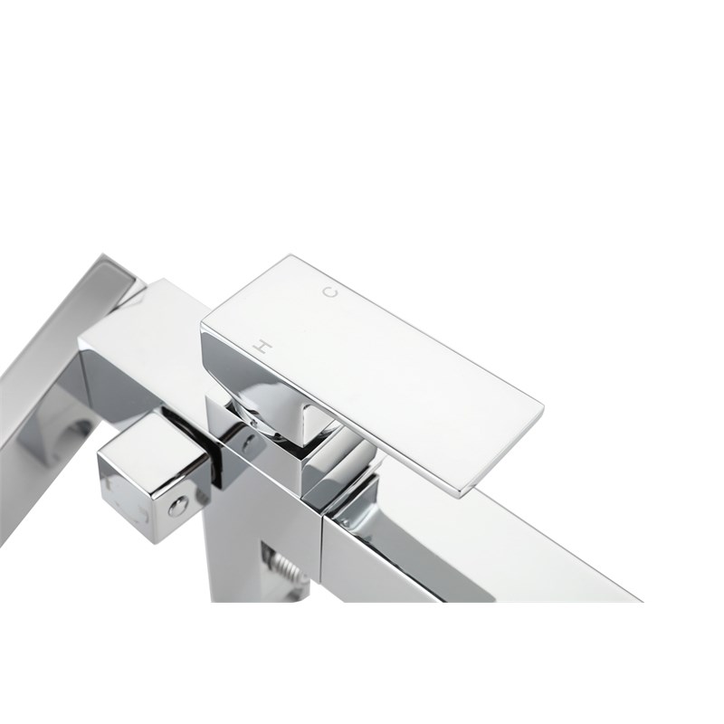 Elegant Kitchen and Bath Henry Brass Floor Mounted Tub Faucet in Chrome