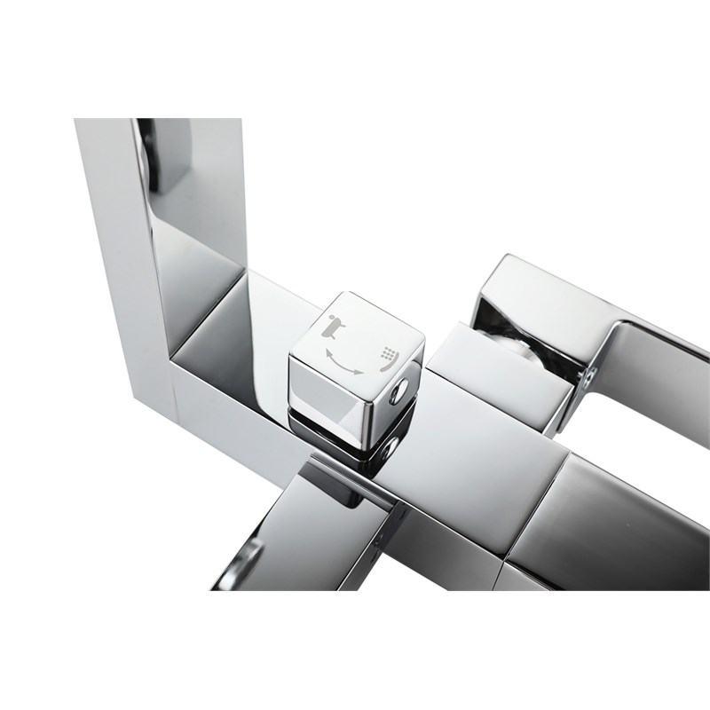 Elegant Kitchen and Bath Henry Brass Floor Mounted Tub Faucet in Chrome