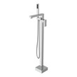 Elegant Kitchen and Bath Henry Brass Floor Mounted Tub Faucet in Chrome