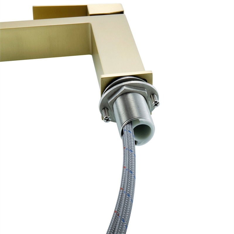 Elegant Kitchen and Bath Jakob Stainless Steel Bathroom Faucet in Gold