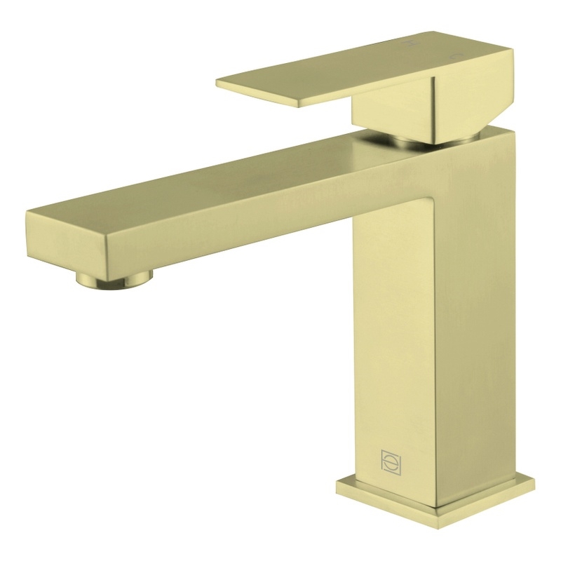 Elegant Kitchen and Bath Jakob Stainless Steel Bathroom Faucet in Gold
