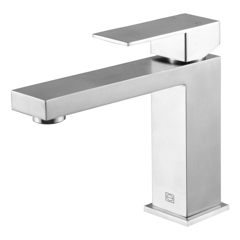 Elegant Kitchen and Bath Jakob Stainless Steel Bathroom Faucet in Nickel