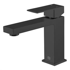 Elegant Kitchen and Bath Jakob Stainless Steel Bathroom Faucet in Black