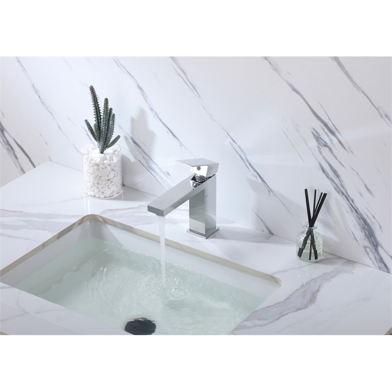 Elegant Kitchen and Bath Jakob Stainless Steel Bathroom Faucet in Chrome