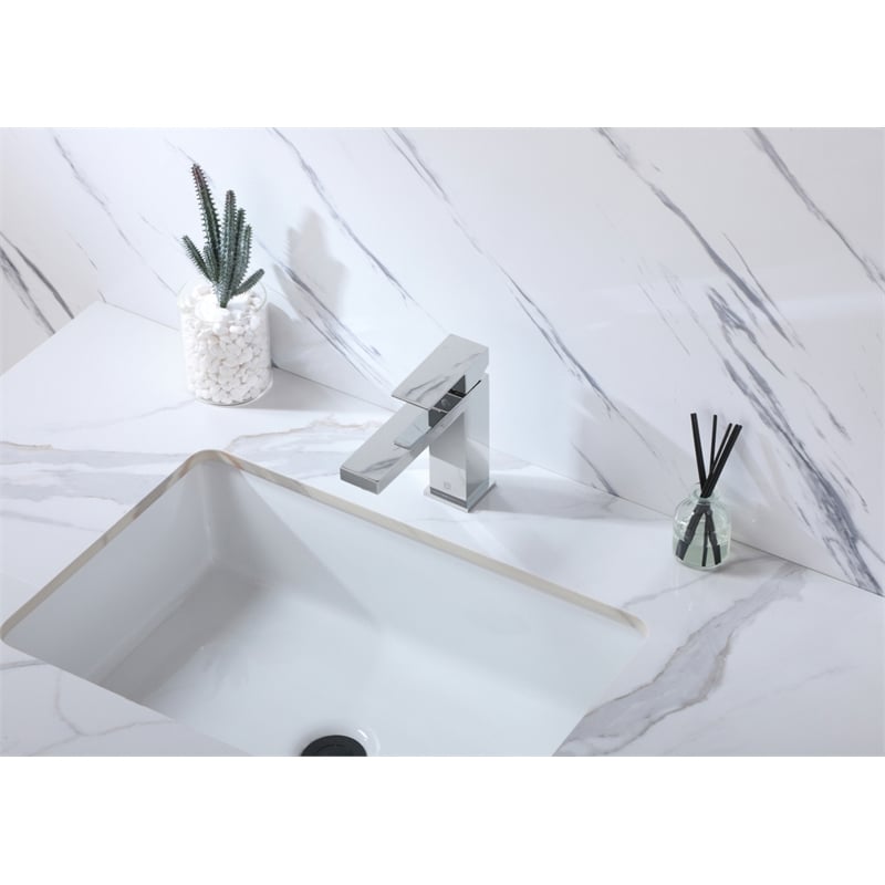 Elegant Kitchen and Bath Jakob Stainless Steel Bathroom Faucet in Chrome