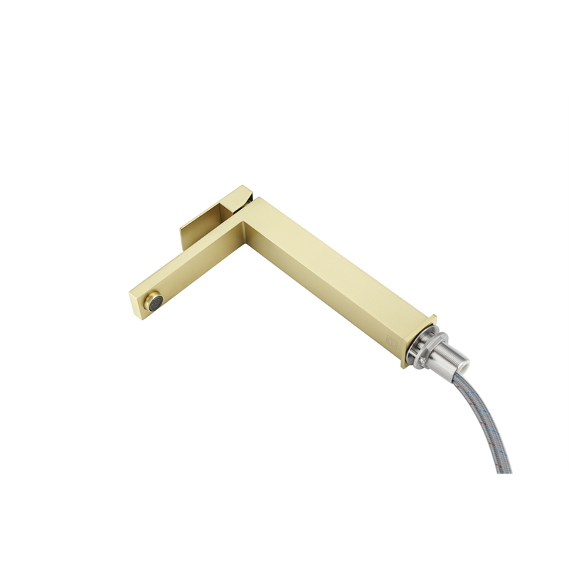 Elegant Kitchen and Bath Jakob Stainless Steel Bathroom Faucet in Brushed Gold