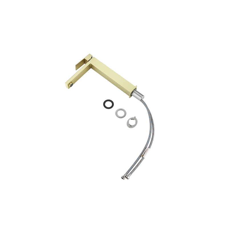 Elegant Kitchen and Bath Jakob Stainless Steel Bathroom Faucet in Brushed Gold