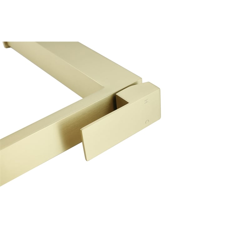 Elegant Kitchen and Bath Jakob Stainless Steel Bathroom Faucet in Brushed Gold