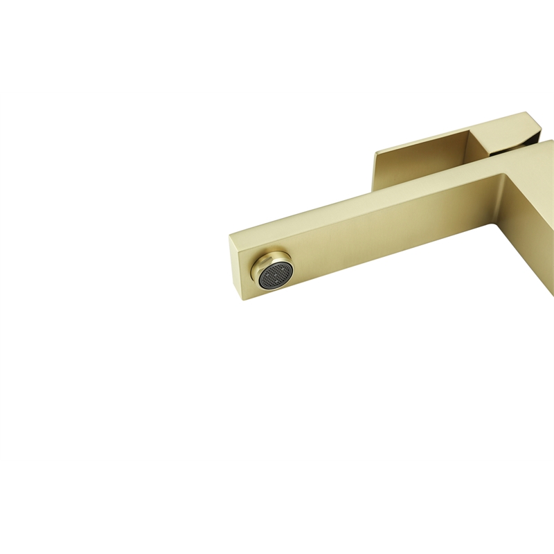 Elegant Kitchen and Bath Jakob Stainless Steel Bathroom Faucet in Brushed Gold