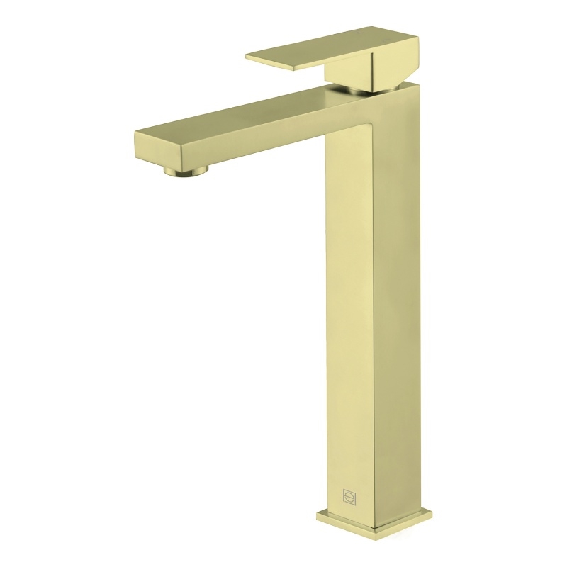 Elegant Kitchen and Bath Jakob Stainless Steel Bathroom Faucet in Brushed Gold
