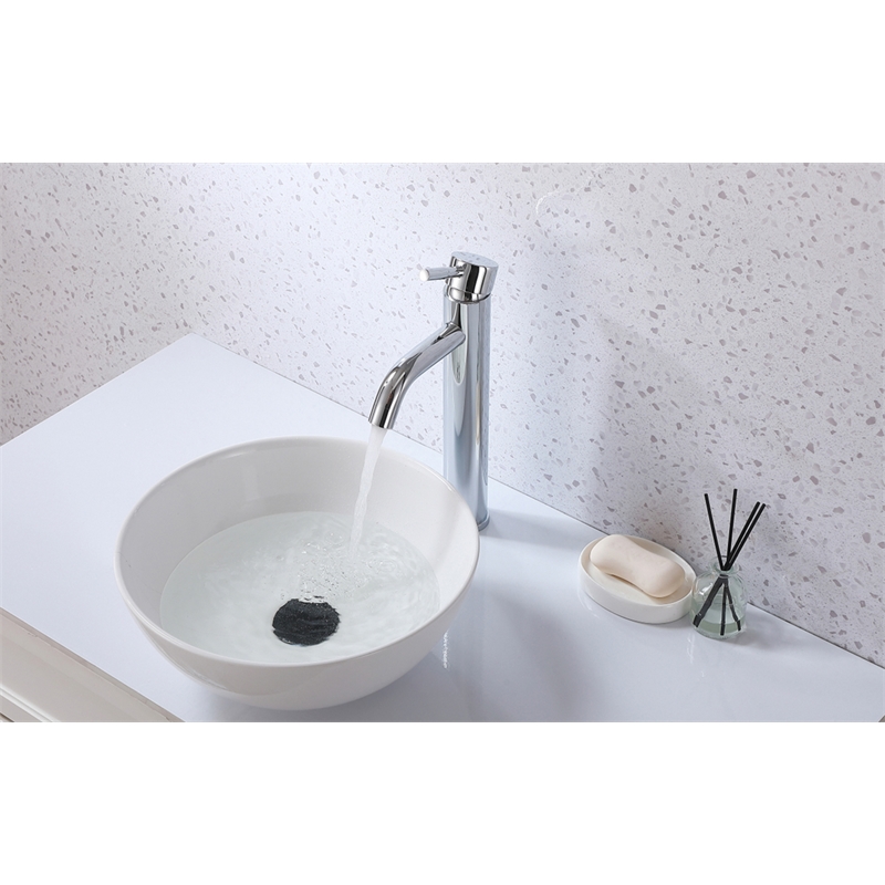 Elegant Kitchen and Bath Victor Stainless Steel Bathroom Faucet in Chrome