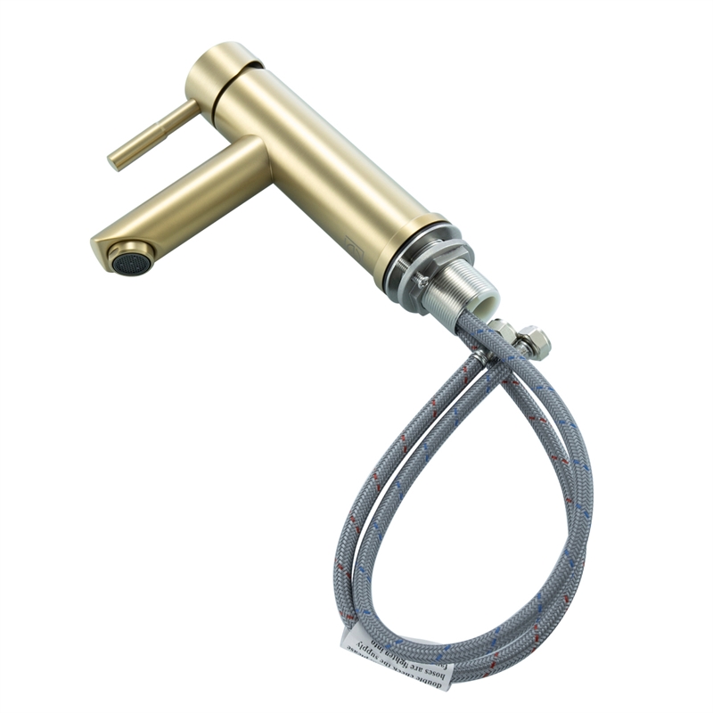 Elegant Kitchen and Bath Mia Stainless Steel Bathroom Faucet in Brushed Gold