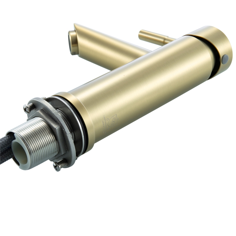 Elegant Kitchen and Bath Mia Stainless Steel Bathroom Faucet in Brushed Gold