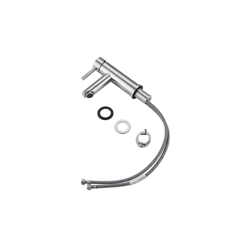 Elegant Kitchen and Bath Mia Stainless Steel Bathroom Faucet in Brushed Nickel