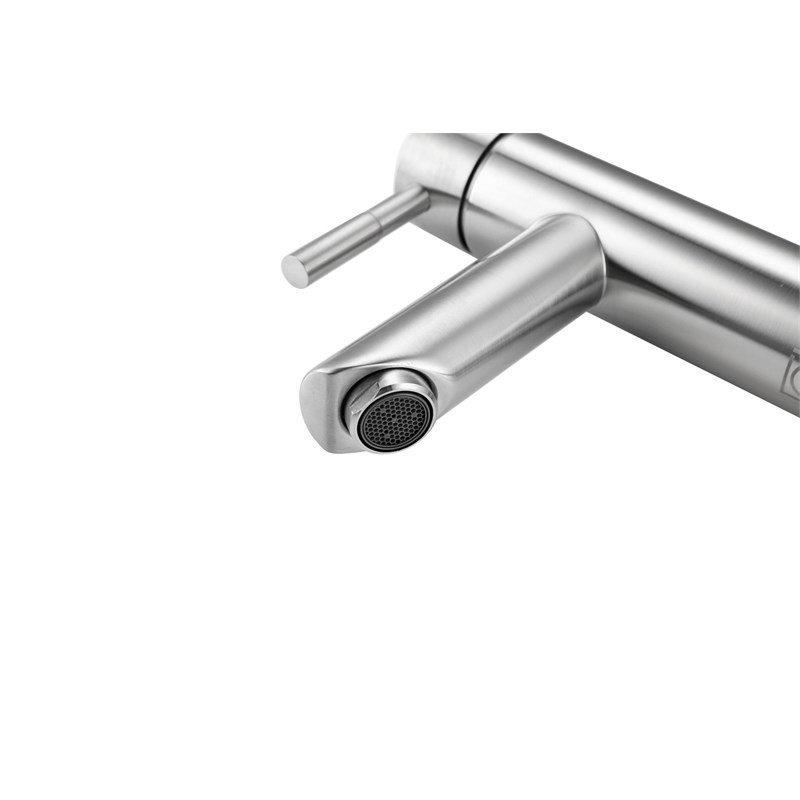 Elegant Kitchen and Bath Mia Stainless Steel Bathroom Faucet in Brushed Nickel