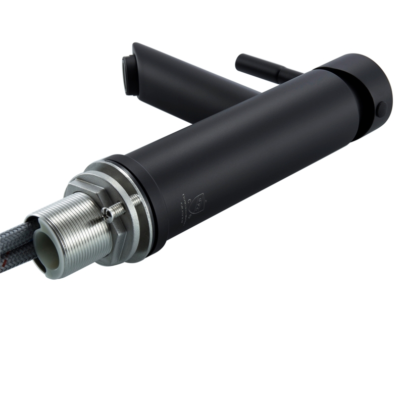 Elegant Kitchen and Bath Mia Stainless Steel Bathroom Faucet in Matte Black