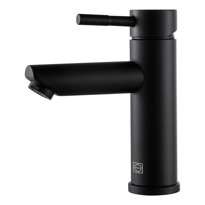 Elegant Kitchen and Bath Mia Stainless Steel Bathroom Faucet in Matte Black