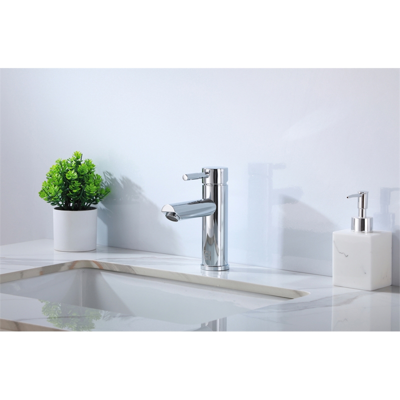 Elegant Kitchen and Bath Mia Stainless Steel Bathroom Faucet in Chrome