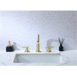 Elegant Kitchen and Bath Leah Brass Double Handle Bathroom Faucet in Gold