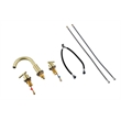 Elegant Kitchen and Bath Leah Brass Double Handle Bathroom Faucet in Gold
