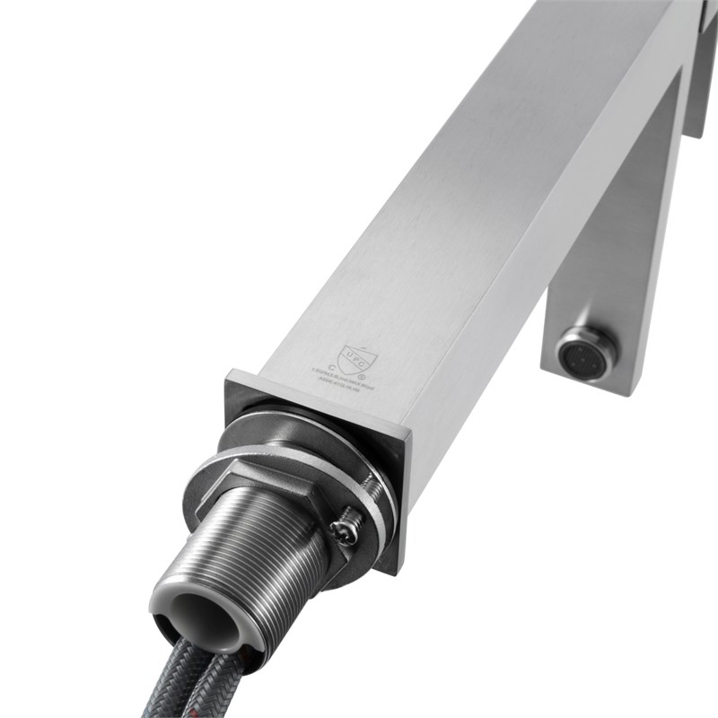 Elegant Kitchen and Bath Jakob Stainless Steel Bathroom Faucet in Brushed Nickel