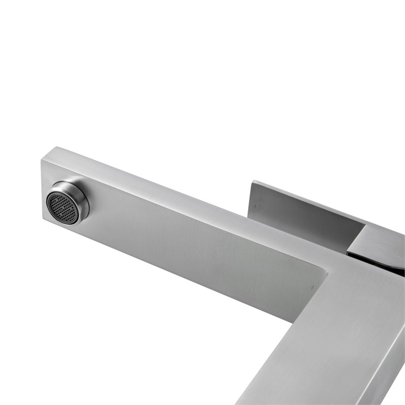 Elegant Kitchen and Bath Jakob Stainless Steel Bathroom Faucet in Brushed Nickel