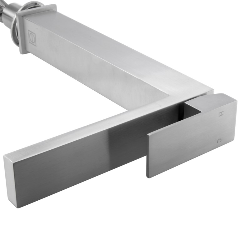 Elegant Kitchen and Bath Jakob Stainless Steel Bathroom Faucet in Brushed Nickel