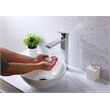 Elegant Kitchen and Bath Jakob Modern Stainless Steel Bathroom Faucet in Chrome