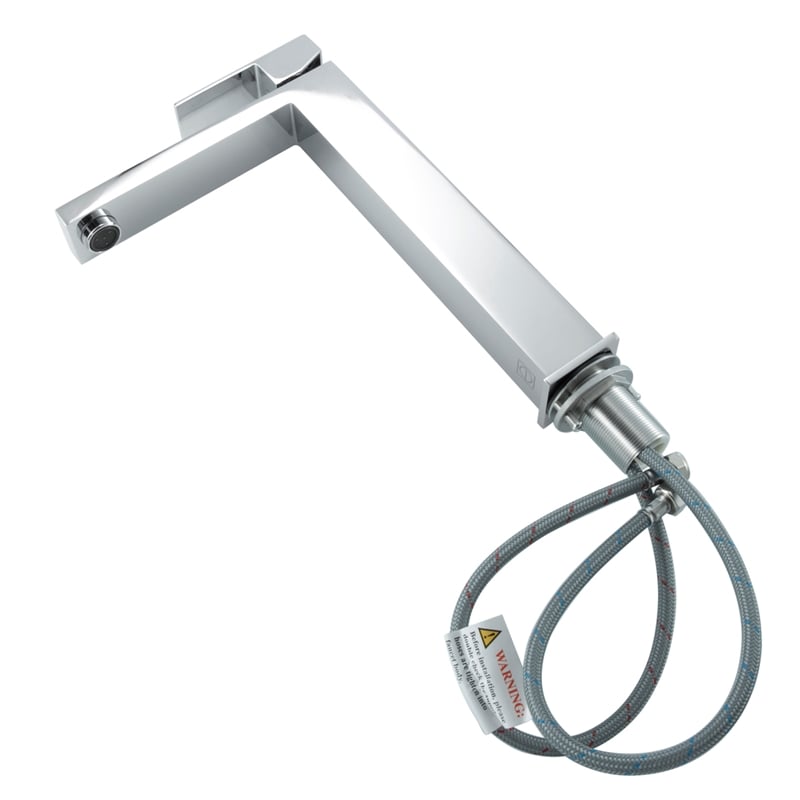 Elegant Kitchen and Bath Jakob Modern Stainless Steel Bathroom Faucet in Chrome