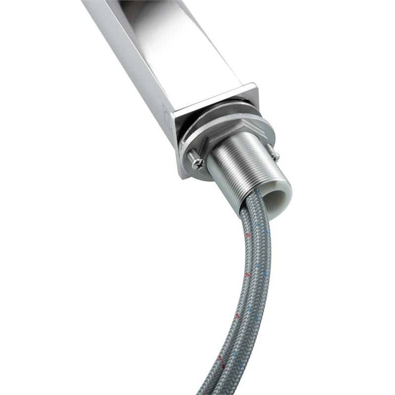 Elegant Kitchen and Bath Jakob Modern Stainless Steel Bathroom Faucet in Chrome