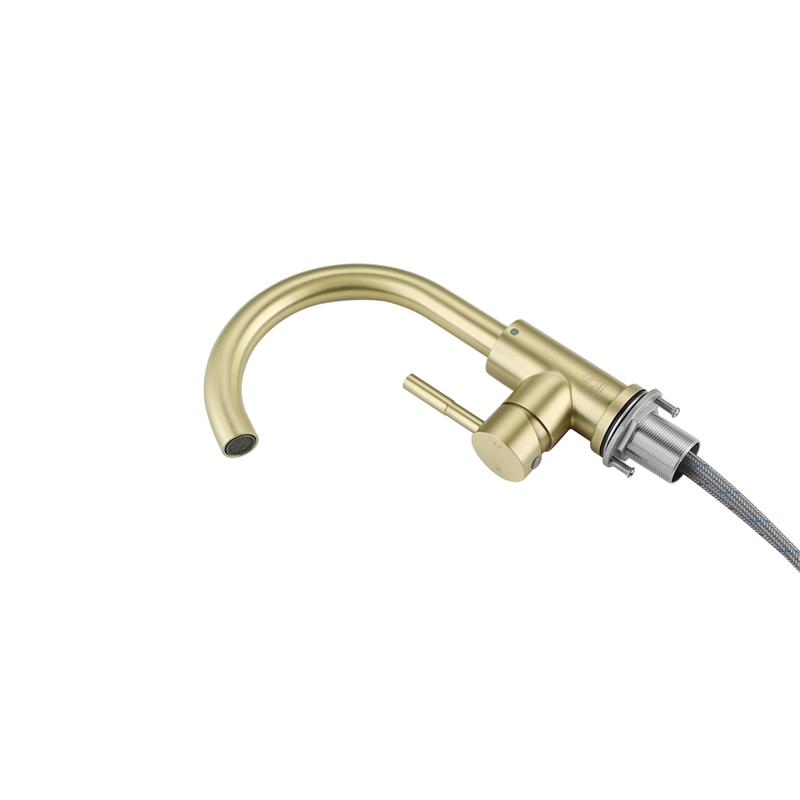 Elegant Kitchen and Bath Louis Stainless Steel Bathroom Faucet in Brushed Gold