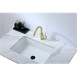 Elegant Kitchen and Bath Louis Stainless Steel Bathroom Faucet in Brushed Gold