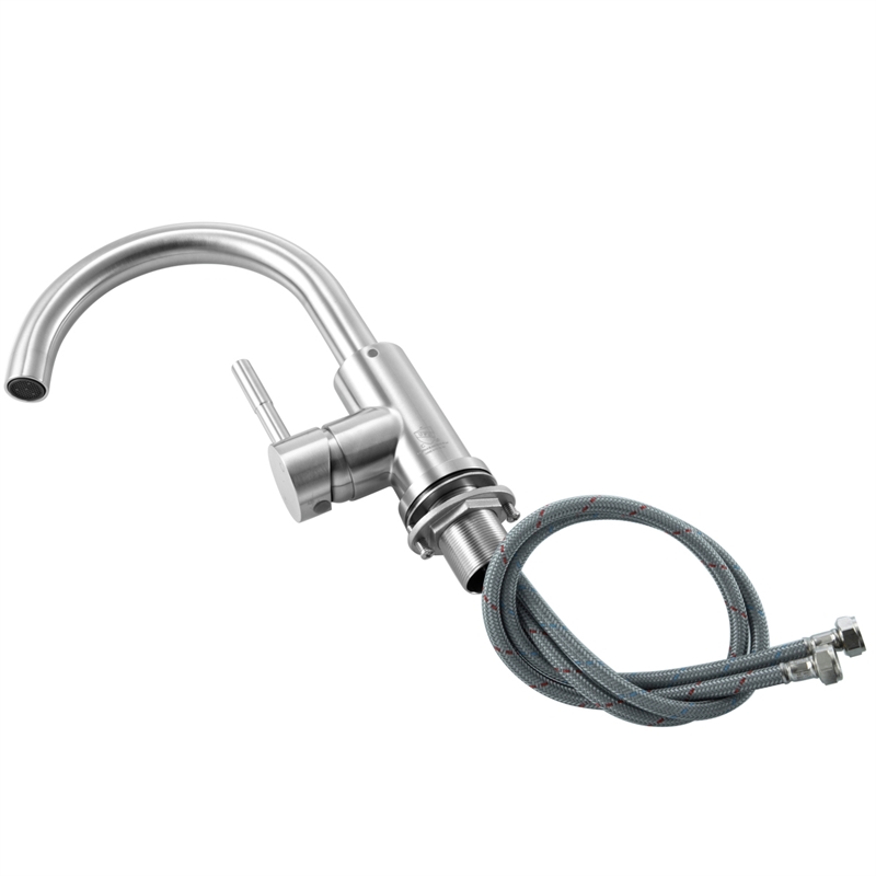 Elegant Kitchen and Bath Louis Stainless Steel Bathroom Faucet in Brushed Nickel