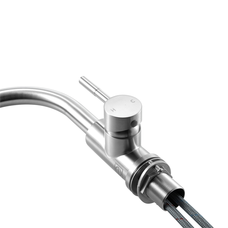 Elegant Kitchen and Bath Louis Stainless Steel Bathroom Faucet in Brushed Nickel