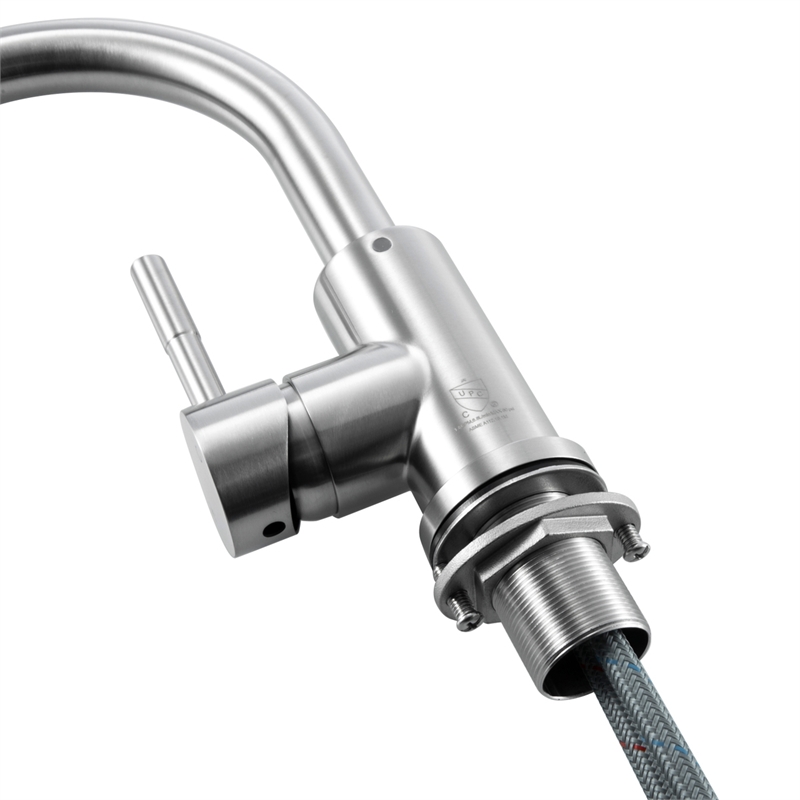 Elegant Kitchen and Bath Louis Stainless Steel Bathroom Faucet in Brushed Nickel